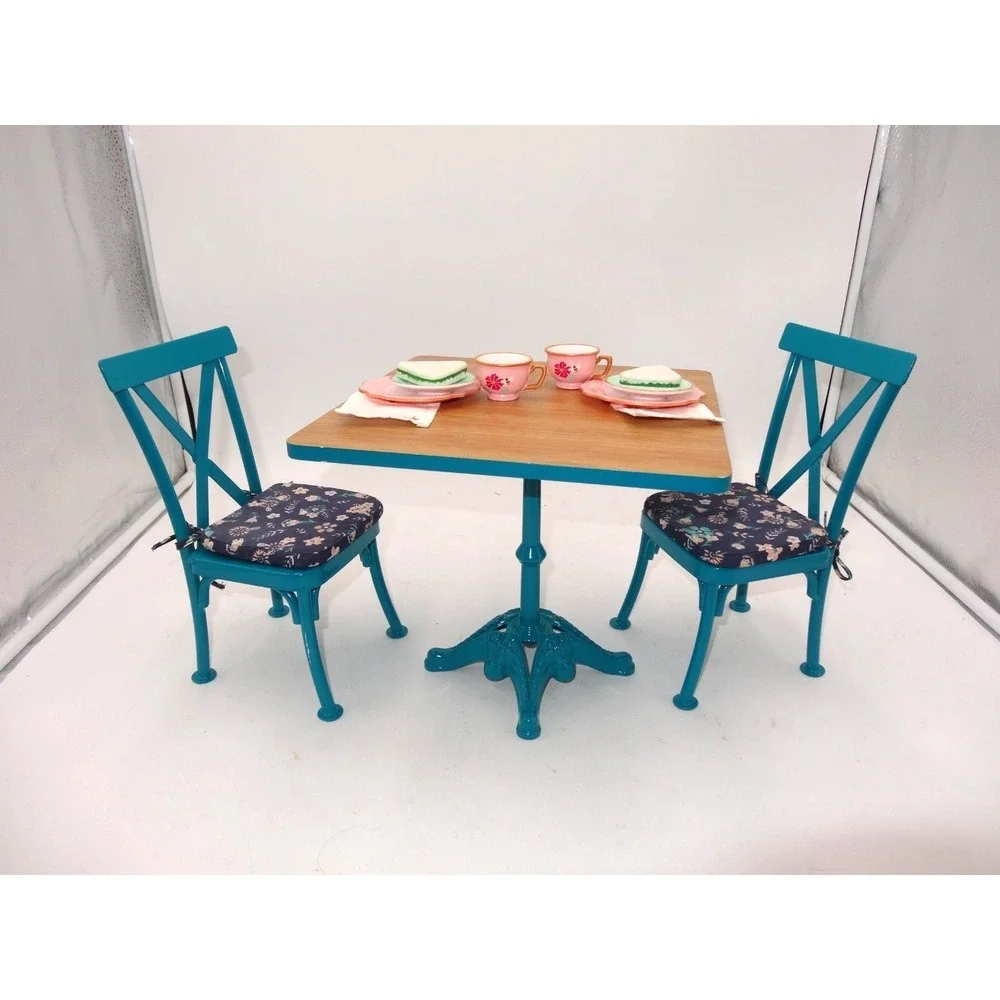 American Girl‎ Doll Teatime Table & Chairs Set Truly Me some Accessories Retired